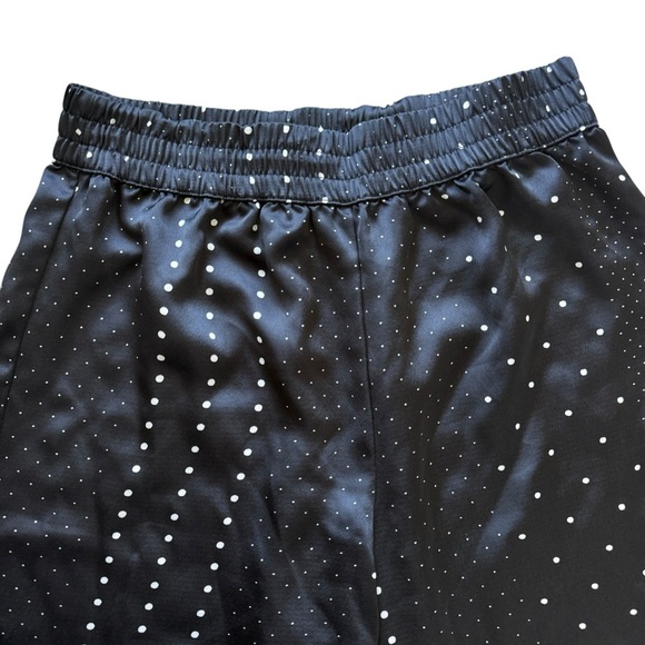 Victoria's Secret Women's XS Black Polka Dot Satin Pajama Pants Wide Leg Comfy - Picture 3 of 6